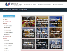 Tablet Screenshot of mayoristadebanderas.es